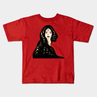 fortune teller in stars mandala woman Kids T-Shirt